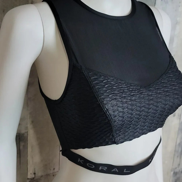 Koral Mesh Back High Neck Sports Bra - Picture 4 of 11